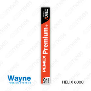 PMX-CL-WH6-02 Carátula Lexan PEMEX® Wayne Helix 6000 Premium