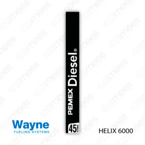 PMX-CL-WH6-03 Carátula Lexan PEMEX® Wayne Helix 6000 Diesel