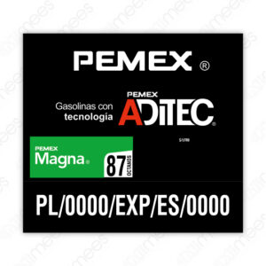PMX-L-TP1P Lona Tablero Precios PEMEX® 1 Producto