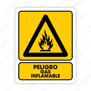 SPR 085 Señalamiento Peligro Gas Inflamable