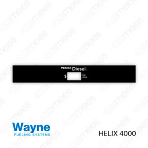 PMX-CL-H4000-D Carátula Lexan PEMEX® Wayne Helix 4000 Diesel