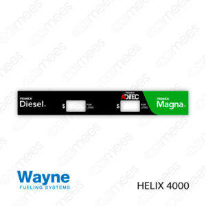 PMX-CL-H4000-DM Carátula Lexan PEMEX® Wayne Helix 4000 Diesel/Magna