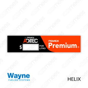 PMX-CL-WH-PD Carátula Wayne Helix Pemex® Premium Derecha